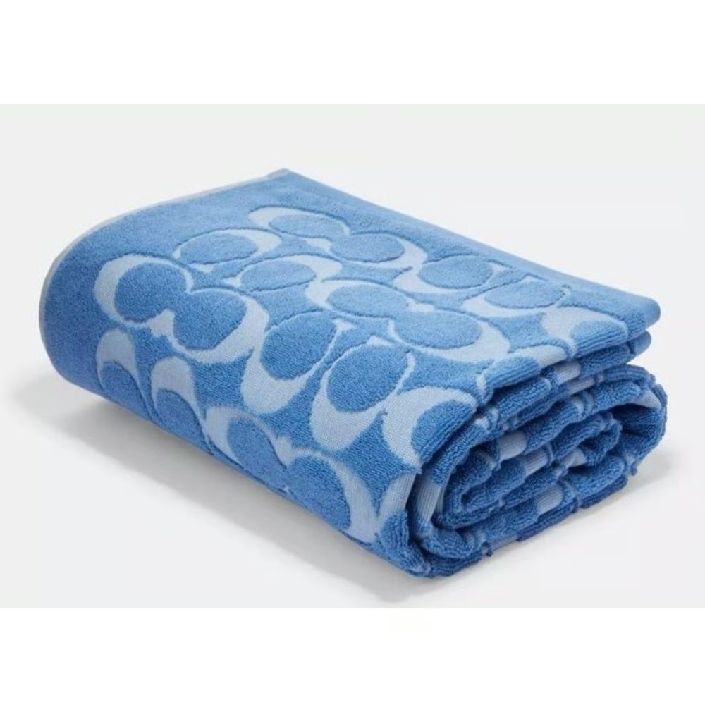 Coach Blue Patterned Towel